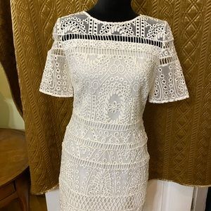 White Gianni Bini Cocktail Dress